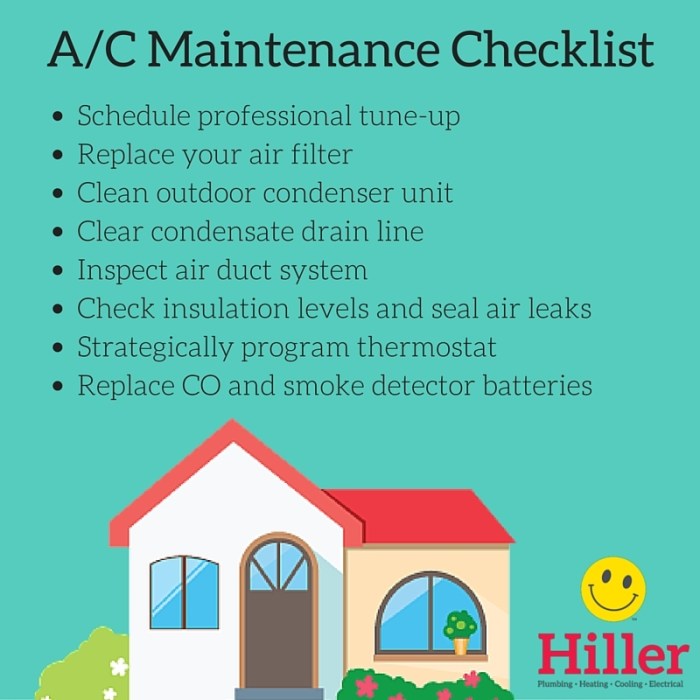 Air conditioner maintenance schedule