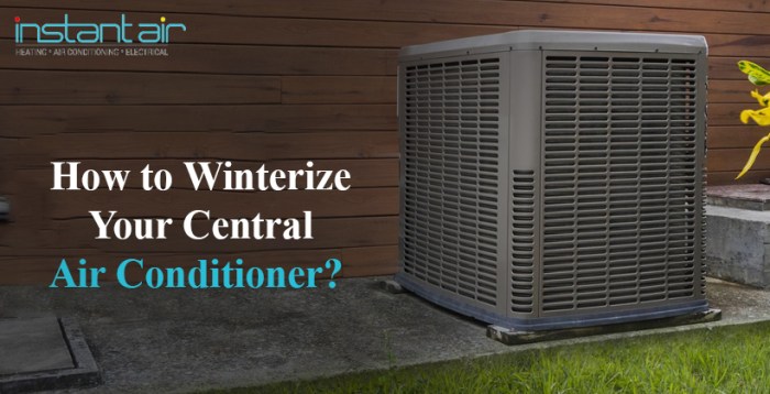 How to winterize your central air conditioner