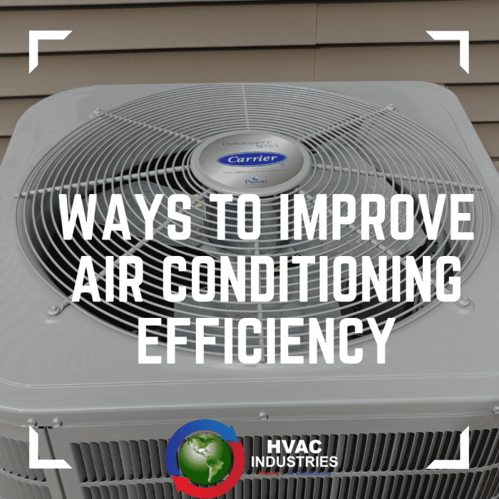 How to improve air conditioner efficiency