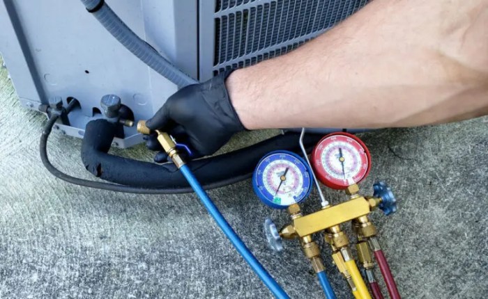 How to check refrigerant levels in AC