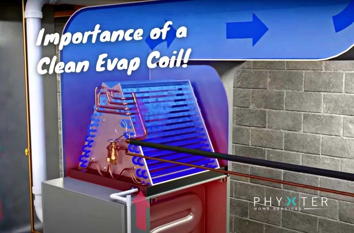 Importance of cleaning evaporator coils in AC