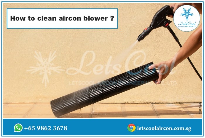 How to clean air conditioner blower fan